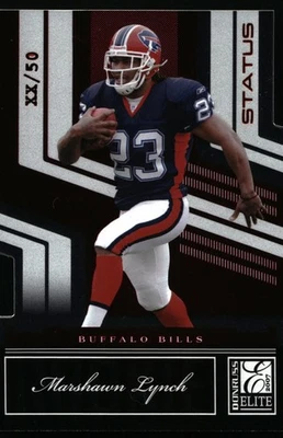 Donruss Elite #172 Marshawn Lynch Status 2007/50 RC SSP Convención Nacional Foto 1 de 2