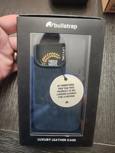 Brandneu BULLSTRAP Ocean Lederhülle - iPhone 15 Pro - Magsafe (Schwarz) - Bild 1 von 8