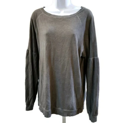 Dantelle Gray Long Sleeve Pullover French Terry Tunic Top Sweatshirt Womens Sz M Foto 1 de 4