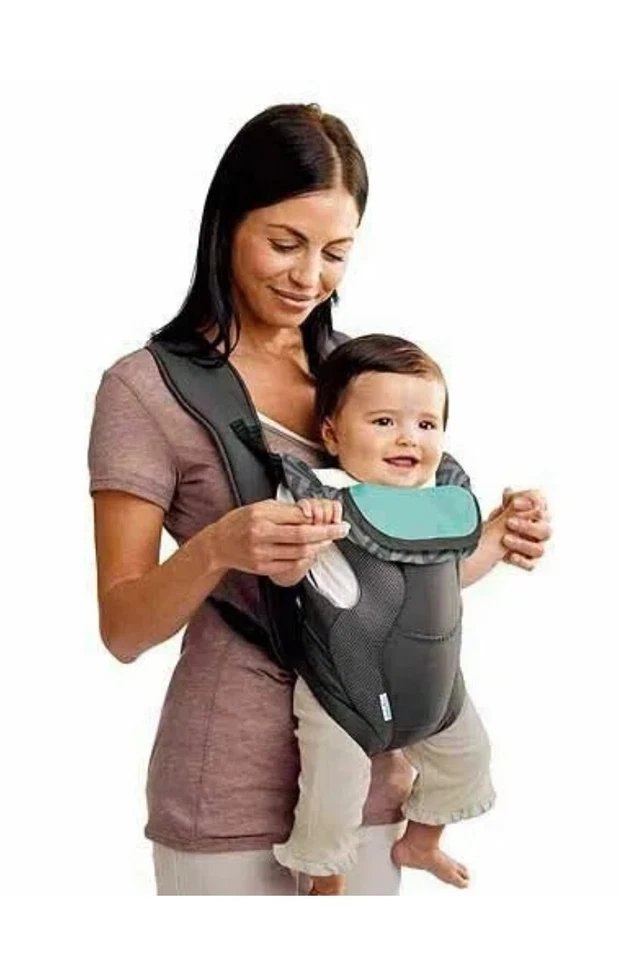 EVENFLO PORTABEBÉS CONVERTIBLE, GRIS CHEVRON  Foto 1 de 4