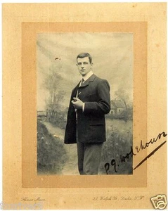 PG WODEHOUSE Signed Photograph - Author / Writer / Literature - 7"x5" reprint - Picture 1 of 1