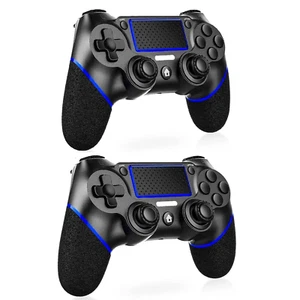 Paquete de 2 controladores inalámbricos para PS4 con agarre antideslizante - Imagen 1 de 12