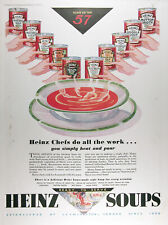 1933 HEINZ SOUPS Genuine Vintage Ad ~ RARE CDN AD ~ FREE SHIPPING! 
