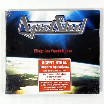 AGENT STEEL Skeptics Apocalypse CD 2008 Reissue Digipak NEW SEALED Limited Ed. - Image 1 of 4