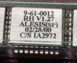 Alesis Masterlink ML - 9600 master cd recorder Eprom upgrade ver 1.27 - Picture 1 of 1