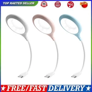 Portable Flexi Ring Lamps USB Study Reading LED Table Light Eye Protection - Photo 1/10