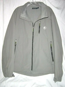 Nautica Men's Light Weight Short Jacket Full Zipper Lined Stone Grey Large - Picture 1 of 11