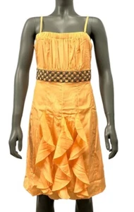 Damen Kleid Volantkleid Partykleid Cocktailkleid BODYFLIRT orange NEU Größe 40 - Picture 1 of 2