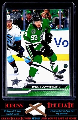1-2023-24 Upper Deck Wyatt Johnston Dallas Stars #308 - Image 1 of 2