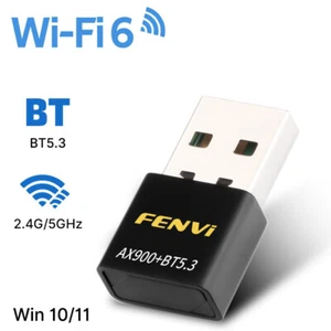 FENVi USB Wifi 6 adattatore dual band AX900 scheda di rete wireless Bluetooth per PC - Foto 1 di 7