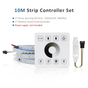 Running Water Flowing LED Strip 24V WS2811 Chasing Horse Race Light Touch 10-15M - Picture 1 of 27