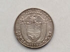 1934 Republic Of Panama 1/4 Balboa Silver Coin Km#11.1 D9951