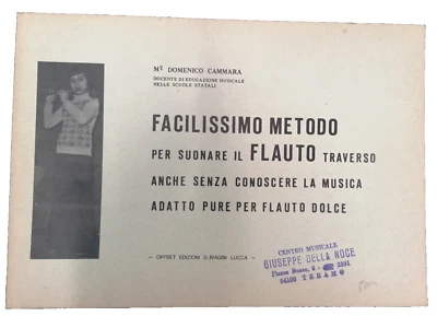 Facilissimo Metodo per Suonare Flauto Traverso Flauto Dolce Didattica Musicale - Immagine 1 di 4