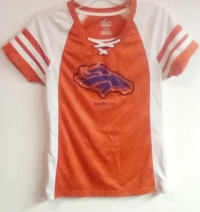 Women's Denver Broncos Lace Up Shirt NWOT - Picture 1 of 6