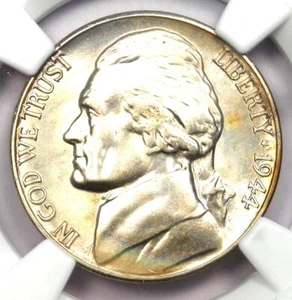 1944-D Jefferson Nickel 5C - Certified NGC MS68 5FS - $4,000 Value! - Picture 1 of 4