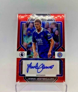Soccer 2022 "JANNIK VESTERGAARD" Red Stars Auto Prizm Signatures Premier League - Picture 1 of 3