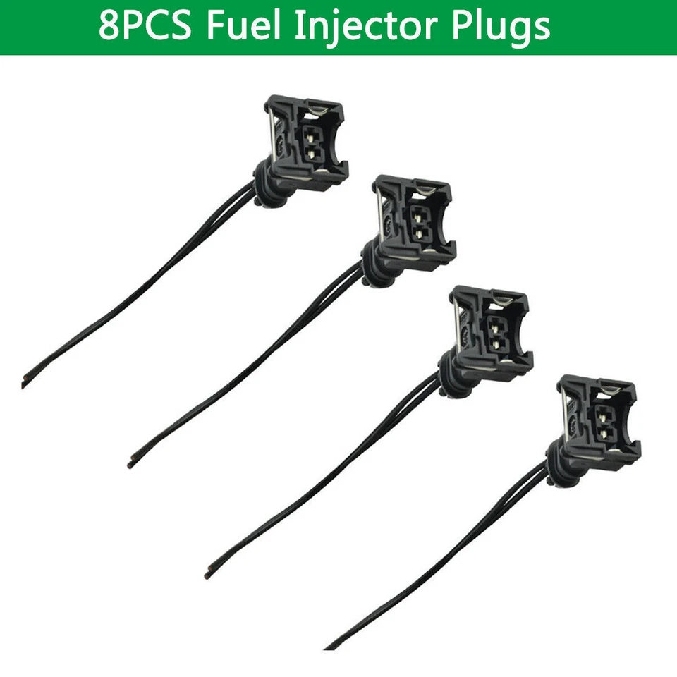 Conector de inyector de combustible de 8 piezas enchufe de cableado clip para corte y empalme de coleta EV1 OBD1 Foto 1 de 4