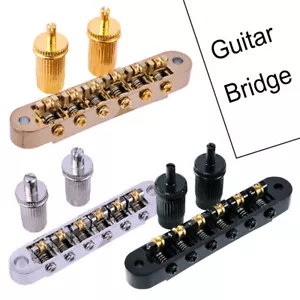 Ponte per chitarra sella a rullo per chitarra Tune-O-Matic per Epiphone Les Paul, SG, ES USA - Foto 1 di 11
