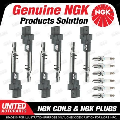 NGK 6 Spark Plugs + 6 Igniton Coils for Volkswagen Passat 3C Touareg 7P 7L V6 - image 1 of 2