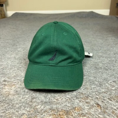 Boné masculino Nautica chapéu alça verde azul logotipo bordado sarja vela preppy - Imagem 1 de 4