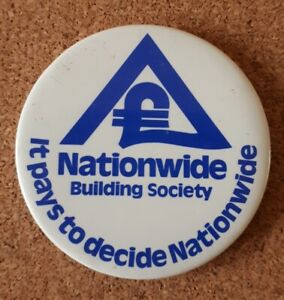 Vintage NATIONWIDE BUILDING SOCIETY PIN BADGE, Ephemera Collectable 