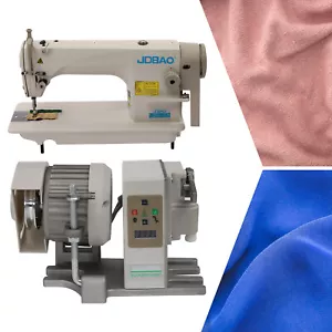Máquina de coser resistente industrial tapicería cuero costura con motor - Imagen 1 de 24