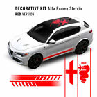 Decor Set Alpha Romeo Racing Red For Stelvio