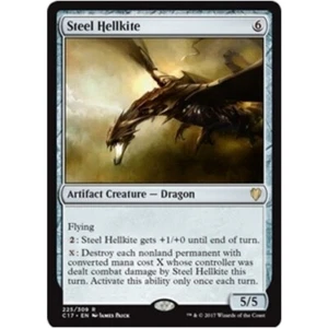 STEEL HELLKITE Commander 2017 MTG Grey - Artifact Rare - Picture 1 of 1