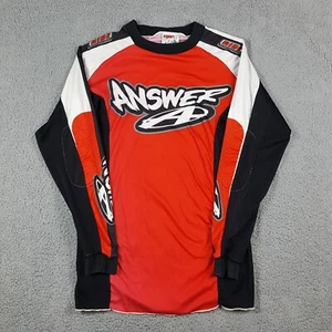 Vintage 90s Answer Racing Motocross Men's Medium BMX Jersey T Shirt Dirt Bike - Picture 1 of 10