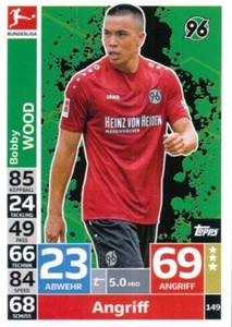 149 HANNOVER 96 - WOOD BOBBY - USA CARD TOPPS FEDERAL LEAGUE 2019