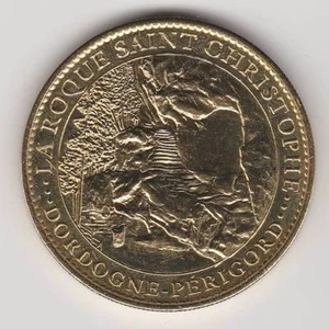 2008 COIN MEDAILLE SOUVENIR A-B -- 24 620 LA ROQUE SAINT-CHRISTOPHE DORDOGNE - Picture 1 of 2
