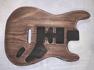 Barncaster / Relic Strat (Brown) - MEASUREMENTS ARE IN MILLIMETRES - Picture 1 of 10