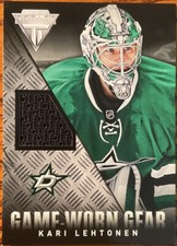 2013-14 Panini Titanium Game Worn Gear Kari Lehtonen #GG-KL Dallas Stars