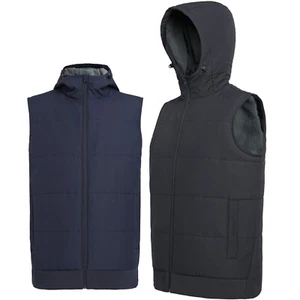 Active Puffer Vest Vegan Down-Free Quilted Unique Color Extra Warm Fleece Layer - Picture 1 of 48