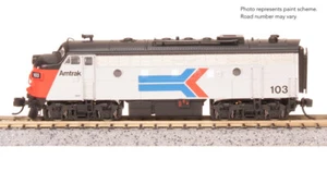 Broadway Limited 9275 N Scale F7 A-Unit Amtrak #105 DC Stealth Diesel New - Picture 1 of 10