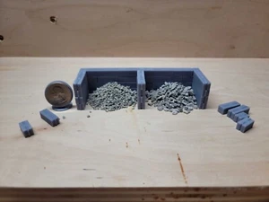 CONCRETE STORAGE / BIN BLOCKS FOR DIORAMA IN SCALE 1/35 O (1/48) 1/72 HO (1/87) - Picture 1 of 6