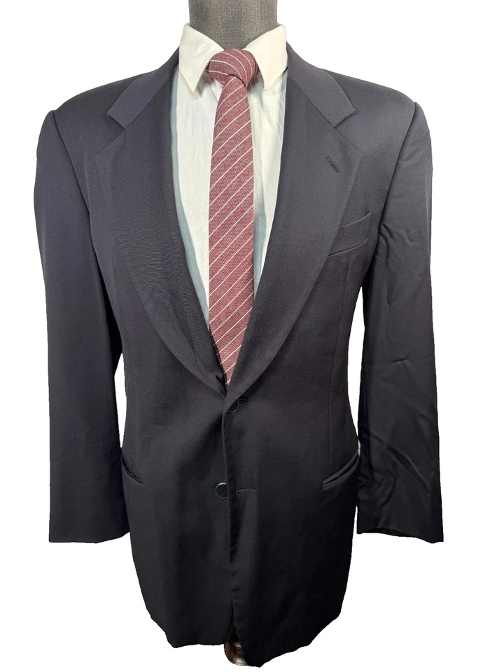 Jaqueta Blazer Masculina MANI by ARMANI Azul Marinho FEITA NA ITÁLIA Casaco Esportivo TAMANHO 40R - Imagem 1 de 4