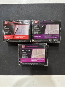 Lot of 3 Packs Grip Rite Fine Drywall Screws 1lb Packs Phillips Bugle - Picture 1 of 3