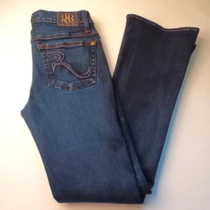 Rock & Republic Denim Jeans Size 6S Kasandra Low Rise Bootcut Dark Wash - Picture 1 of 9