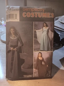 Simplicity Costumes 9891 Maiden Dresses Size RR 14 To 20 - Picture 1 of 2