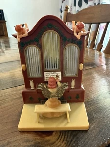 Vintage Working Retro Plastic Angel Musical Organ - Silent Night ETM Wind-Up  - Picture 1 of 12