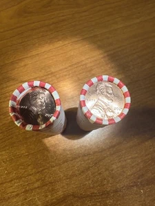 LAST ISSUE 2 Bank Rolls 1 EA. 2025-D & 2025-P Lincoln Shield Cent Uncirculated - Picture 1 of 1
