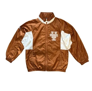 Vintage 90's Apex One Texas Longhorns Full Zip Jacket Windbreaker Size Large - Bild 1 von 16