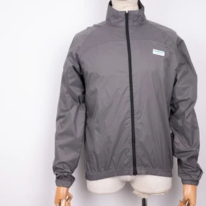 SHIMANO Men's Windstopper Full-Zip Lightweight Gray Cycling Jacket Size M - Picture 1 of 11