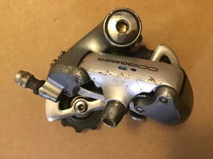 Vintage Shimano 600 RD-6401 Rear Derailleur Tri Color Ultegra 6400 SIS 8s - Picture 1 of 5