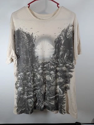 Camiseta para hombre Threadless Infected Chaos Zombies 28 días después con gráfico de disturbios talla XL  Foto 1 de 4