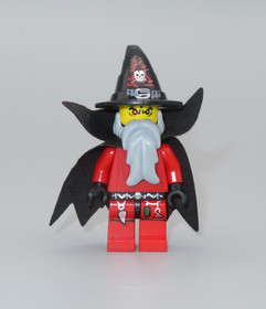 Lego Castle Evil Wizard cape minifigure 7093 red Skeleton Tower