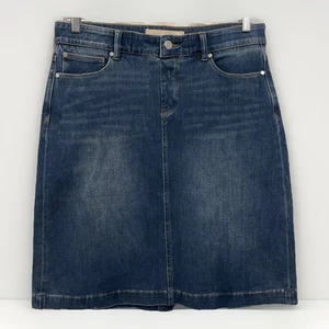 Soft Surroundings Stretch Ultimate Denim Skirt Women’s Size Medium Knee Length - Picture 1 of 9