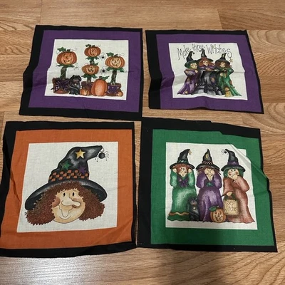 WITCH SQUARES BY DIANA MARCUM FOR MARCUS BROTHERS - 100% COTTON FABRIC T3 - Image 1 of 4