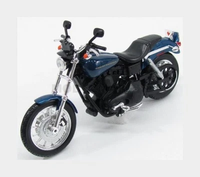 MAISTO 32321 HARLEY DAVIDSON - DYNA SUPER GLIDE SPORT 2004 - BLUE MET - 1/12 - Immagine 1 di 2